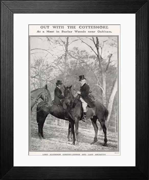 Framed Print : Lady Ancaster, the former Miss Eloise Breese, seen with Lord Algernon Gordon-Lennox