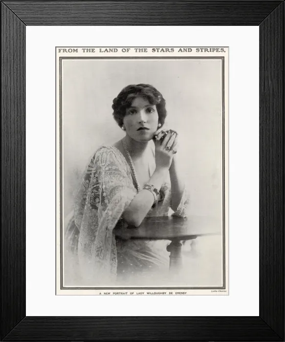 Framed Print : Lady Willoughby de Eresby, later Lady Ancaster when her husband succeeded to the title