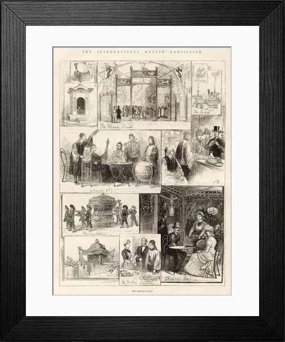Framed Print : Notes in the Chinese Court Framed Print : Notes in the Chinese Court