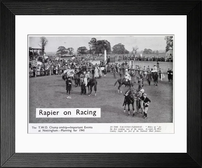 Framed Print : Riders up'for the first jumping race of the season at Taunton Framed Print : Riders up'for the first jumping race of the season at Taunton