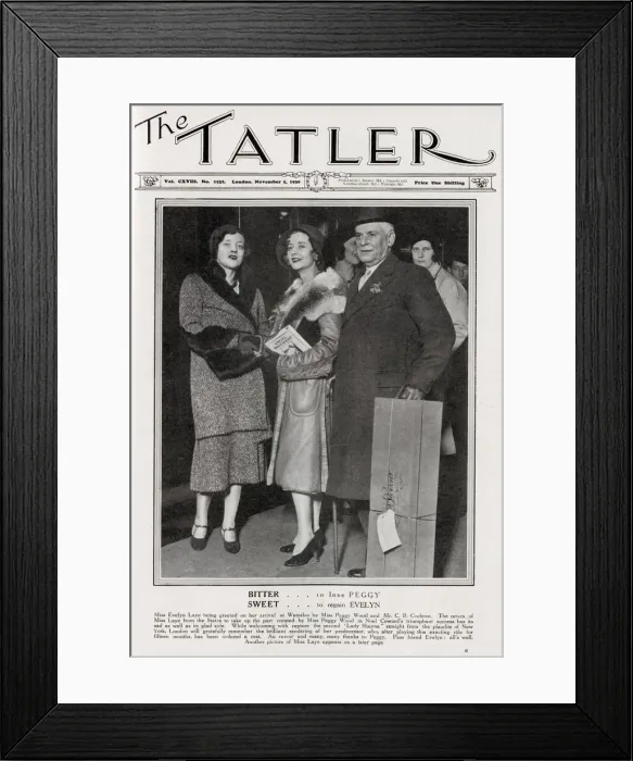 Framed Print : Front cover of The Tatler featuring theatrical impresario Charles B Framed Print : Front cover of The Tatler featuring theatrical impresario Charles B