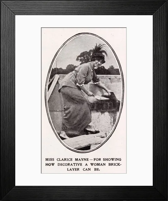 Framed Print : Clarice Mayne, popular stage actress and considered one of the finest principle boys in
