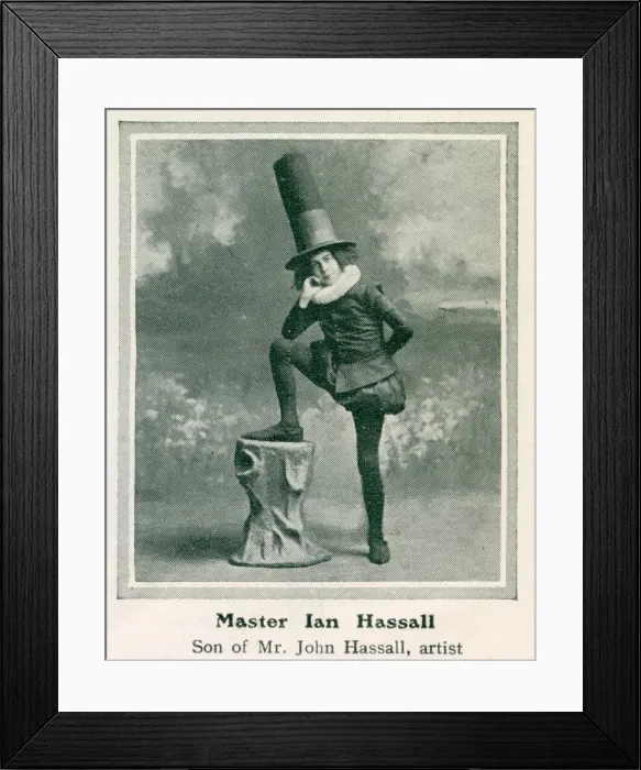 Framed Print : Ian Hassall, second of artist John Hassalls five children Framed Print : Ian Hassall, second of artist John Hassalls five children
