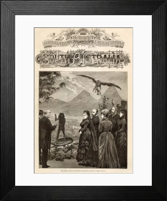 Framed Print : Queen Victoria pictured visiting the South Australian Court at the Colonial Framed Print : Queen Victoria pictured visiting the South Australian Court at the Colonial