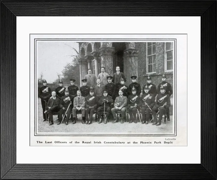 Framed Print : The last Officers of the Royal Ulster Constabulary (RUC) at the Phoenix Park Depot Framed Print : The last Officers of the Royal Ulster Constabulary (RUC) at the Phoenix Park Depot