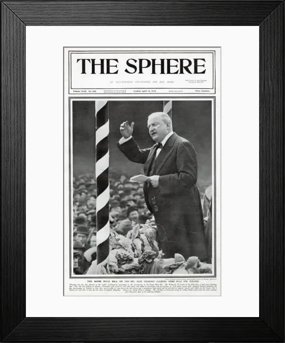 Framed Print : Home Rule Bill of 1912 Framed Print : Home Rule Bill of 1912
