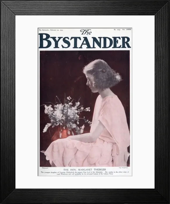 Framed Print : Margaret Thesiger (1911-1991) youngest daughter of Frederic Thesiger