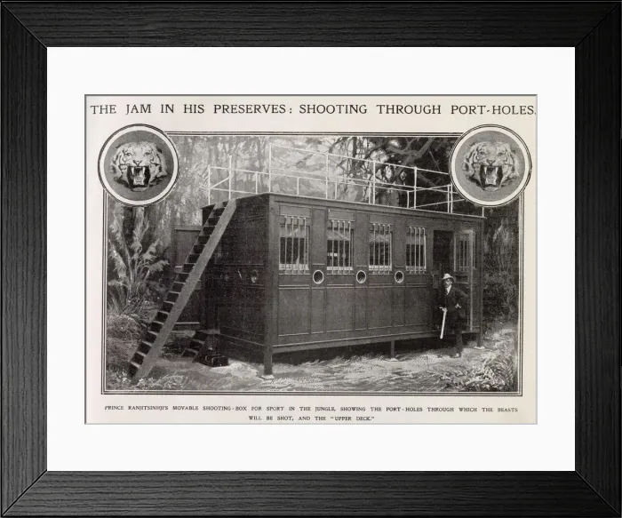 Framed Print : Shooting Box. Date: 1907