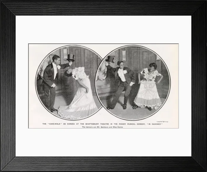 Framed Print : The Cake-Walk and How to Dance It. Date: 1903