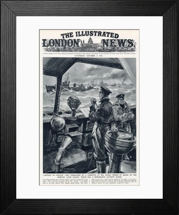 Framed Print : WW2 - Orders by means of the Ardente Loud Hailer Framed Print : WW2 - Orders by means of the Ardente Loud Hailer