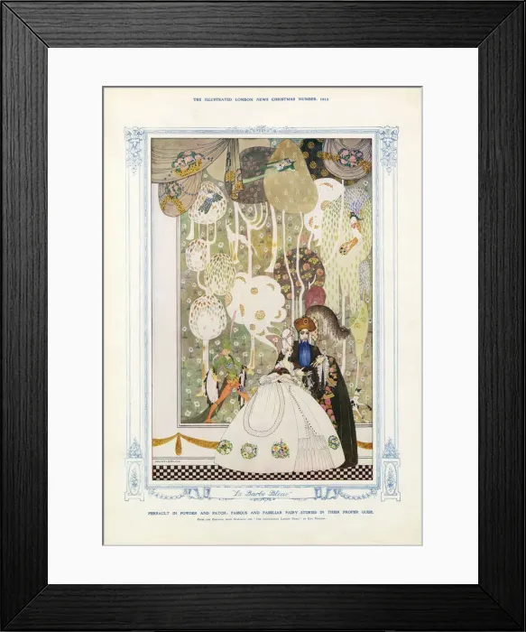 Framed Print : Perrault in Powder and Patch - Fmaous and Familiar fairy stories in their proper guise Framed Print : Perrault in Powder and Patch - Fmaous and Familiar fairy stories in their proper guise