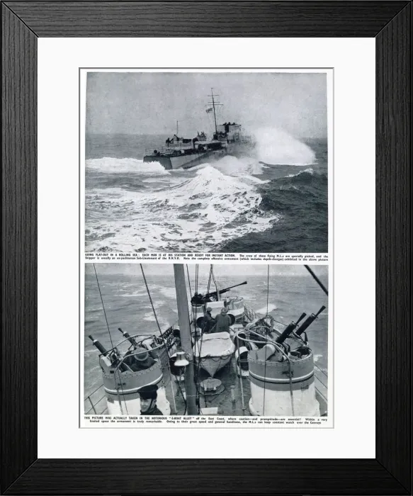 Framed Print : WW2 - The Motor Launches of E-Boat Alley Framed Print : WW2 - The Motor Launches of E-Boat Alley