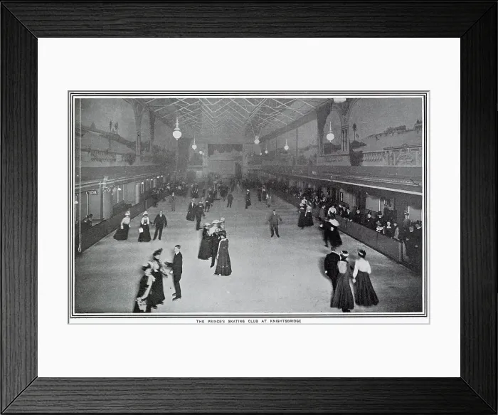 Framed Print : Prince's Skating Club at Knightsbridge 1900