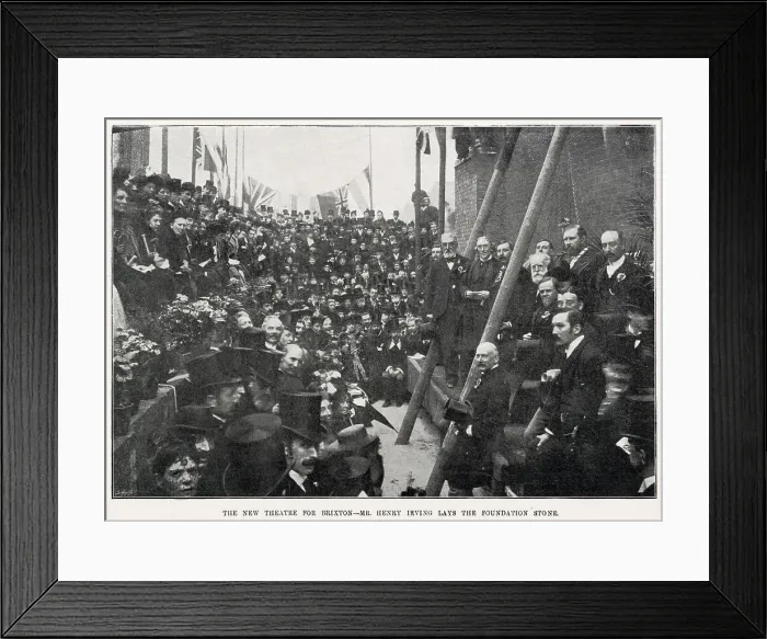 Framed Print : Foundation Stone for New Brixton Theatre 1894 Framed Print : Foundation Stone for New Brixton Theatre 1894