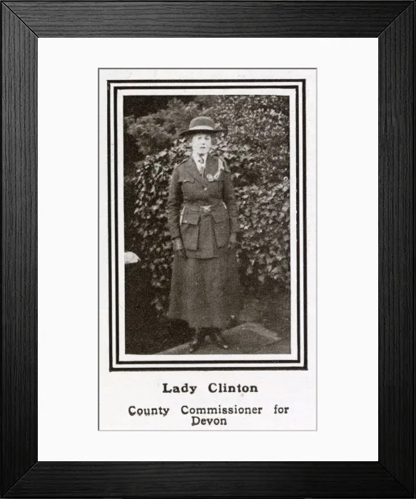 Framed Print : Lady Clinton (1863-1953), county commissioner for Devon in the burgeoning Girl Guide Framed Print : Lady Clinton (1863-1953), county commissioner for Devon in the burgeoning Girl Guide