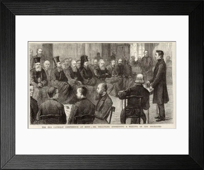 Framed Print : The Old Catholic conference at Bonn. Dr. Dollinger addressing a meeting of the delegates Framed Print : The Old Catholic conference at Bonn. Dr. Dollinger addressing a meeting of the delegates