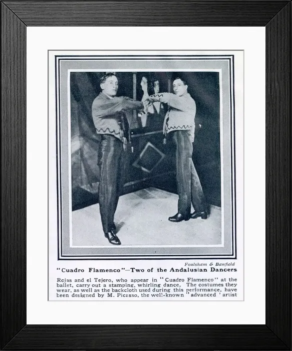 Framed Print : Cuadro Flamenco - Diaghilev Ballets Russes - Picasso Framed Print : Cuadro Flamenco - Diaghilev Ballets Russes - Picasso