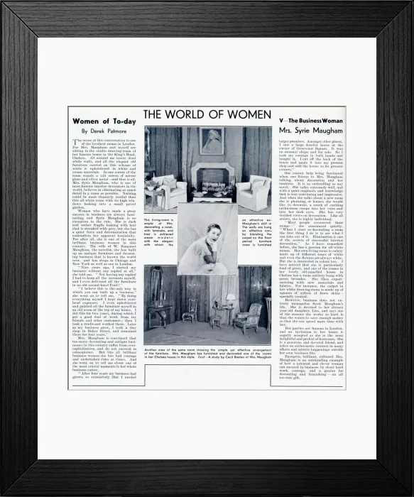 Framed Print : Syrie Maugham Framed Print : Syrie Maugham