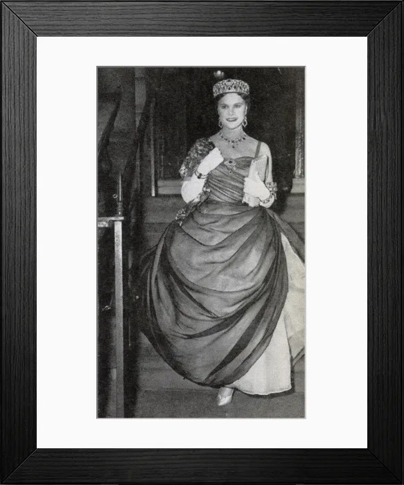 Framed Print : The Countess of Rosse, Mother of the bridegroom in a dress of black Framed Print : The Countess of Rosse, Mother of the bridegroom in a dress of black