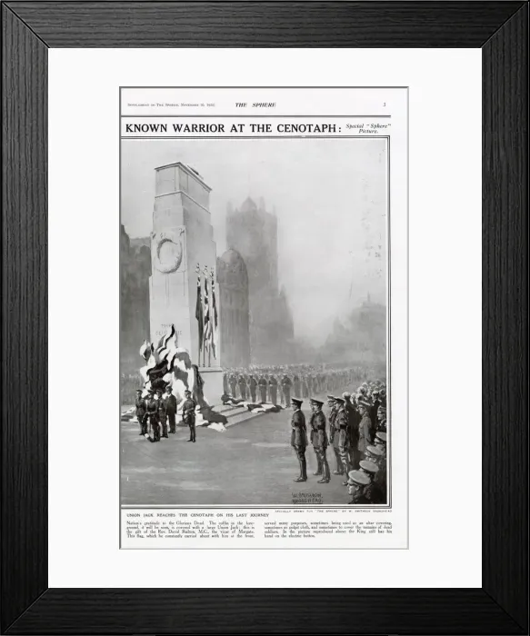 Framed Print : The Sphere Unknown Warrior Special Supplement (Page 3) Framed Print : The Sphere Unknown Warrior Special Supplement (Page 3)