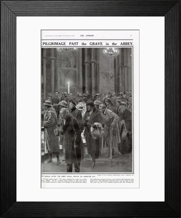 Framed Print : The Sphere Unknown Warrior Special Supplement (Page 7) Framed Print : The Sphere Unknown Warrior Special Supplement (Page 7)
