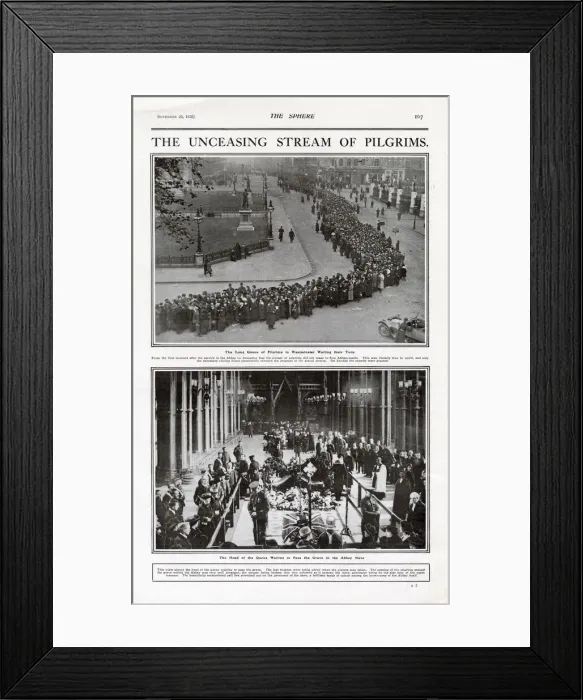 Framed Print : Unceasing stream of pilgrims 1920