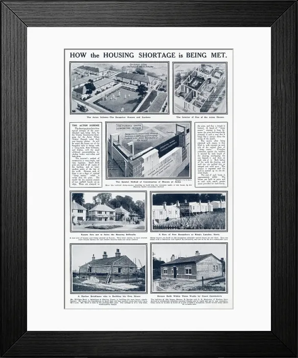 Framed Print : How Housing Shortage is Being Met 1920 Framed Print : How Housing Shortage is Being Met 1920