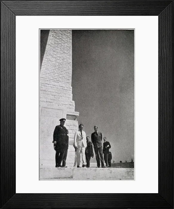 Framed Print : King Edward VIII visiting the Gallipoli War Memorial in Turk