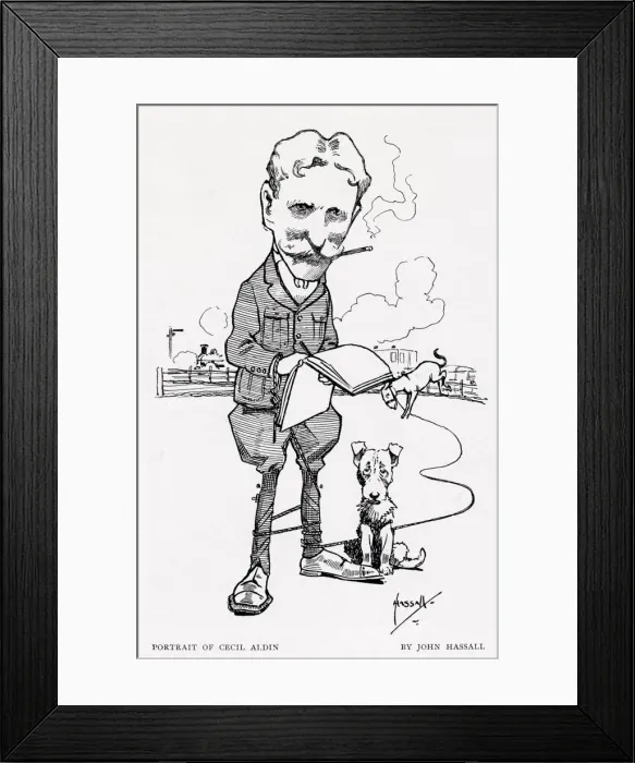 Framed Print : Cecil Aldin by John Hassall