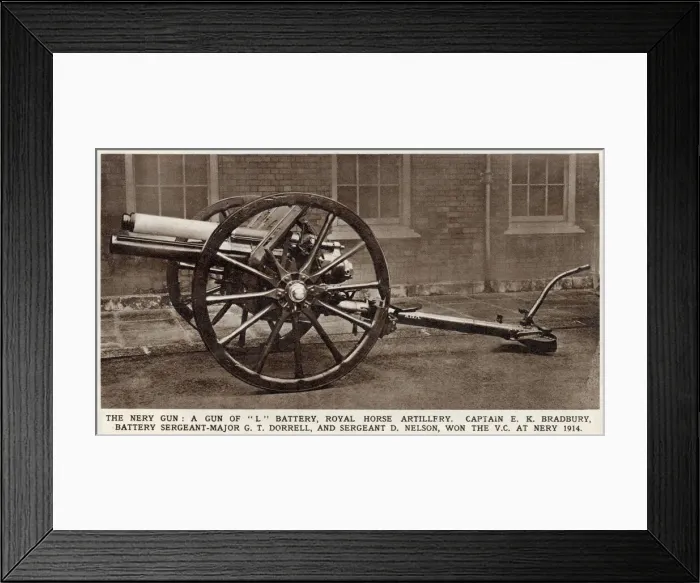 Framed Print : WW1 - Gun - L Battery at Nery Framed Print : WW1 - Gun - L Battery at Nery