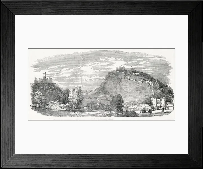 Framed Print : Festivities at Beeston Castle, 1851 Framed Print : Festivities at Beeston Castle, 1851