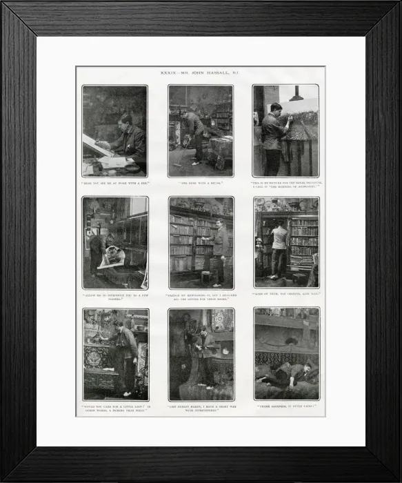 Framed Print : The Sketch Photographic Interviews XXXiX - Mr John Hassall Framed Print : The Sketch Photographic Interviews XXXiX - Mr John Hassall
