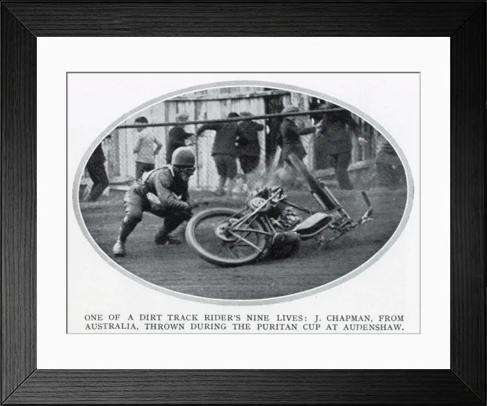 Framed Print : Jack Chapman, dirt track speedway Framed Print : Jack Chapman, dirt track speedway