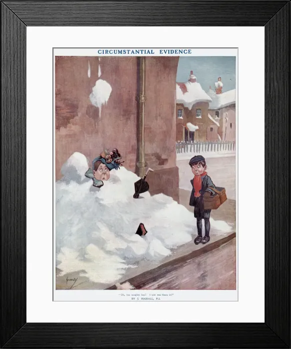 Framed Print : Circumstantial Evidences by John Hassall Framed Print : Circumstantial Evidences by John Hassall