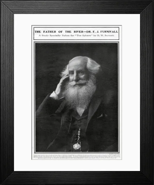 Framed Print : F. J. Furnivall Frederick James Furnivall FBA (1825 - 1910), English philologist Framed Print : F. J. Furnivall Frederick James Furnivall FBA (1825 - 1910), English philologist