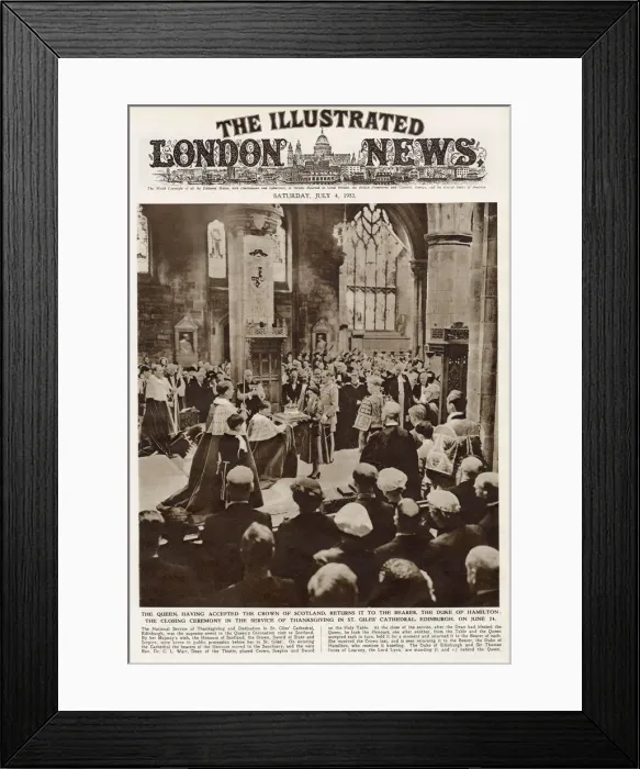 Framed Print : Queen Elizabeth II accepts the Honours of Scotland Framed Print : Queen Elizabeth II accepts the Honours of Scotland