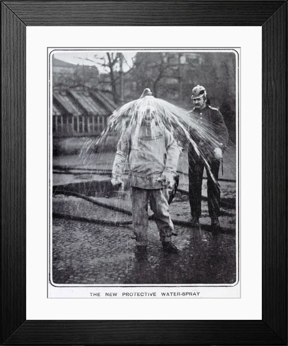 Framed Print : New protective water-spray 1903 Framed Print : New protective water-spray 1903