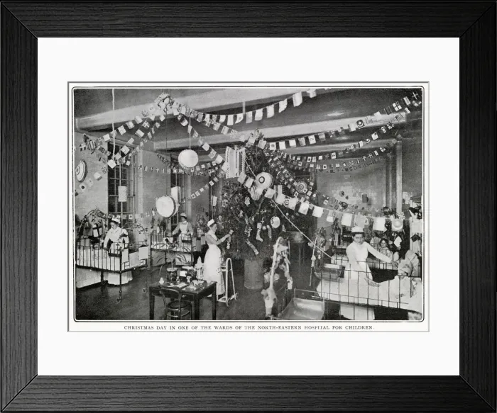 Framed Print : Christmas Day at the North Eastern Hospital 1904 Framed Print : Christmas Day at the North Eastern Hospital 1904