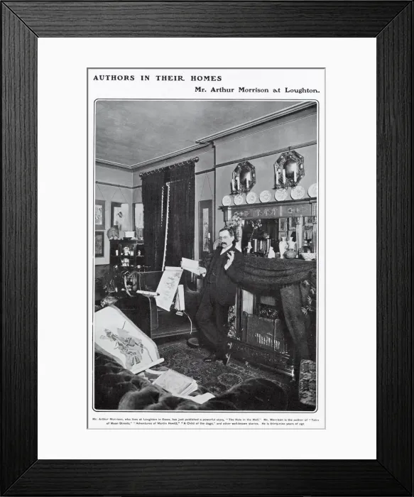Framed Print : Arthur George Morrison (1863 - 1945), English writer and journalist known for his Framed Print : Arthur George Morrison (1863 - 1945), English writer and journalist known for his