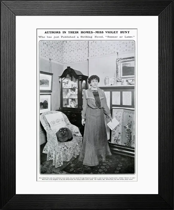 Framed Print : Isobel Violet Hunt (1862 - 1942), British author and literary hostess Framed Print : Isobel Violet Hunt (1862 - 1942), British author and literary hostess