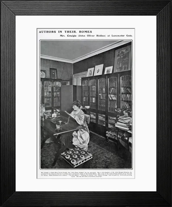 Framed Print : Pearl Mary Teresa Craigie (1867 - 1906), English  /  American writer