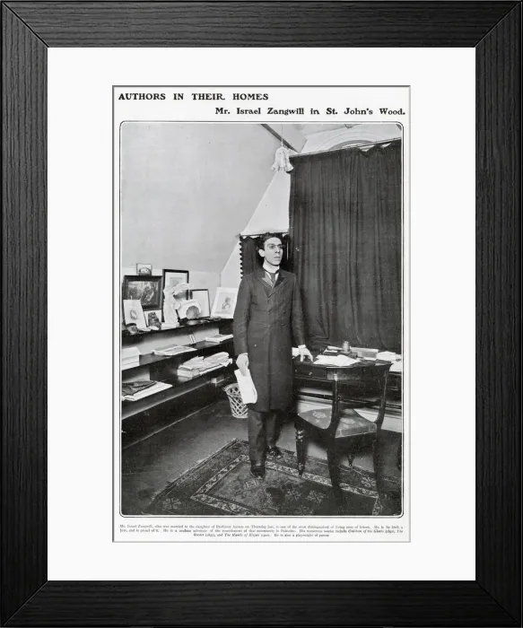 Framed Print : Israel Zangwill (1864 - 1926), English playwright and novelist Framed Print : Israel Zangwill (1864 - 1926), English playwright and novelist