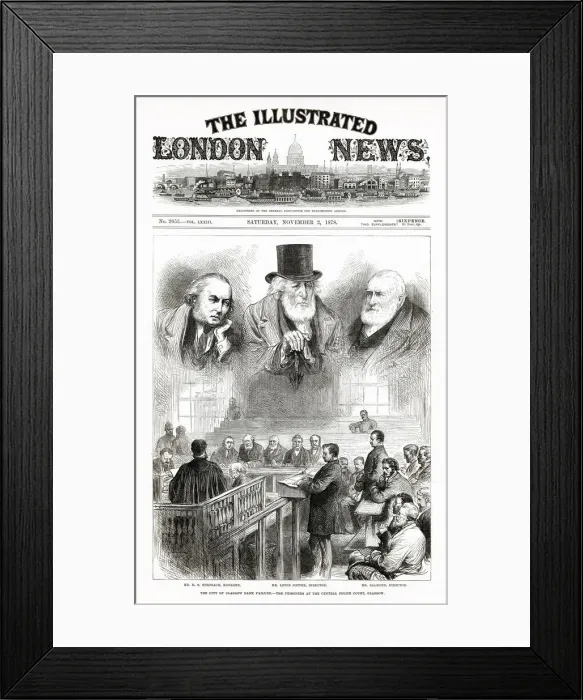 Framed Print : Trial of the Detectives at the Old Bailey
