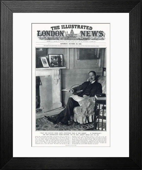 Framed Print : Andrew Bonar Law - Conservative Prime Minister Framed Print : Andrew Bonar Law - Conservative Prime Minister