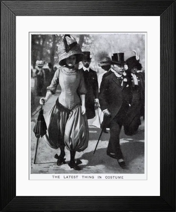 Framed Print : Bloomers - latest in fashion 1909