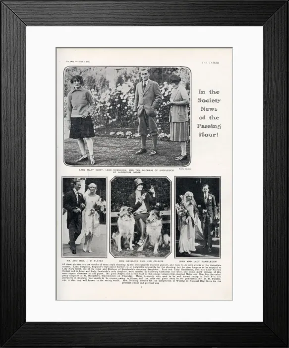 Framed Print : Society News, Tatler 1928