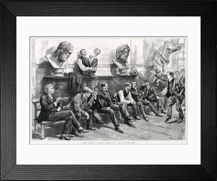 Framed Print : Art students at the Royal Academy school