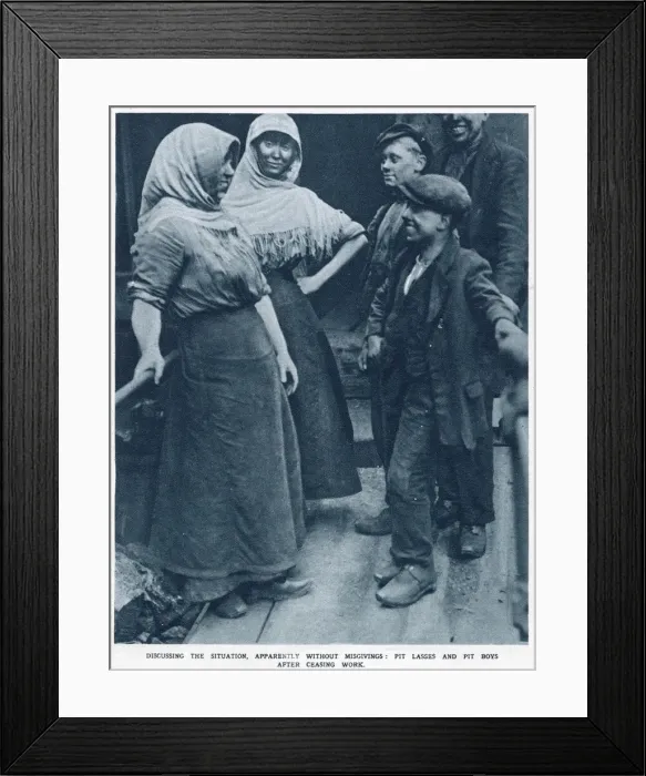 Framed Print : Discussing the situation, apparently without misgivings Framed Print : Discussing the situation, apparently without misgivings