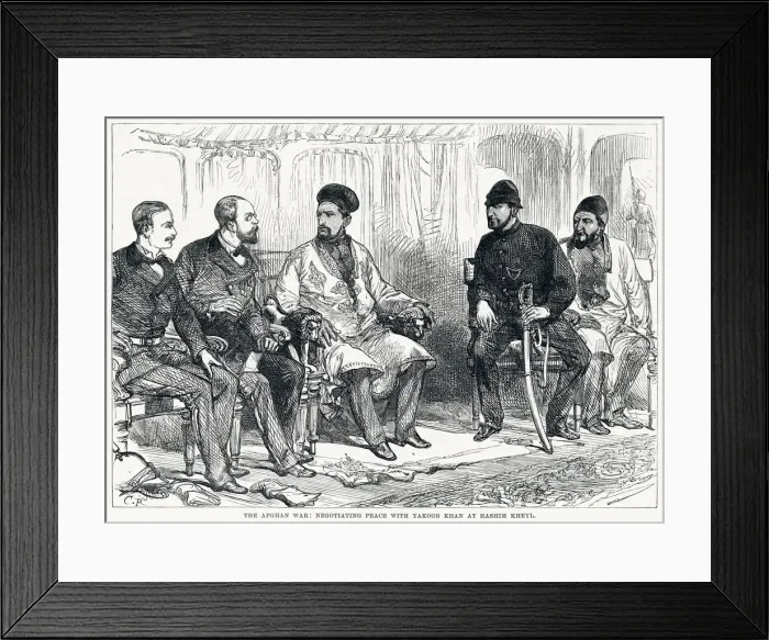 Framed Print : The Afghan War: negotiating peace with Yakoob Khan (Mohammad Yaqub Khan Framed Print : The Afghan War: negotiating peace with Yakoob Khan (Mohammad Yaqub Khan