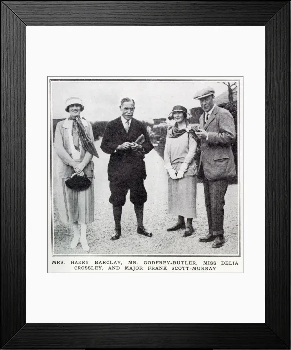 Framed Print : Mrs Harry Barclay, Mr Godfrey-Butler, Miss Delia Crossley Framed Print : Mrs Harry Barclay, Mr Godfrey-Butler, Miss Delia Crossley